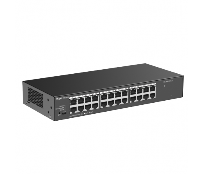RUIJIE REYEE RG-ES124G-L 24Port GigaBit Switch  Metal Kasa