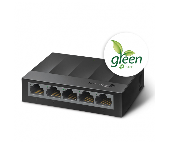 TP-LINK LS1005G, Green Tech, 5Port, GigaBit, Yönetilemez, Masaüstü Switch