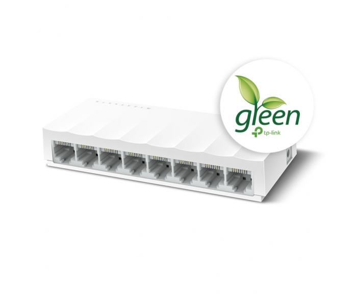 TP-LINK LS1008, Green Tech, 8 Port, MegaBit, Yönetilemez, Masaüstü Switch
