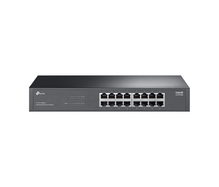 TP-LINK LS1016G, Green Tech, 16 Port GigaBit, Yönetilemez, Metal Kasa, Masaüstü Switch
