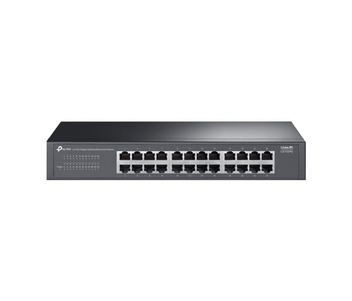 TP-LINK LS1024G, Green Tech, 24 Port GigaBit, Yönetilemez, Metal Kasa, Masaüstü Switch