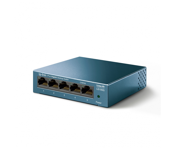 TP-LINK LS105G, Green Tech, 5 Port, GigaBit,  Metal Kasa, Yönetilemez, Masaüstü Switch