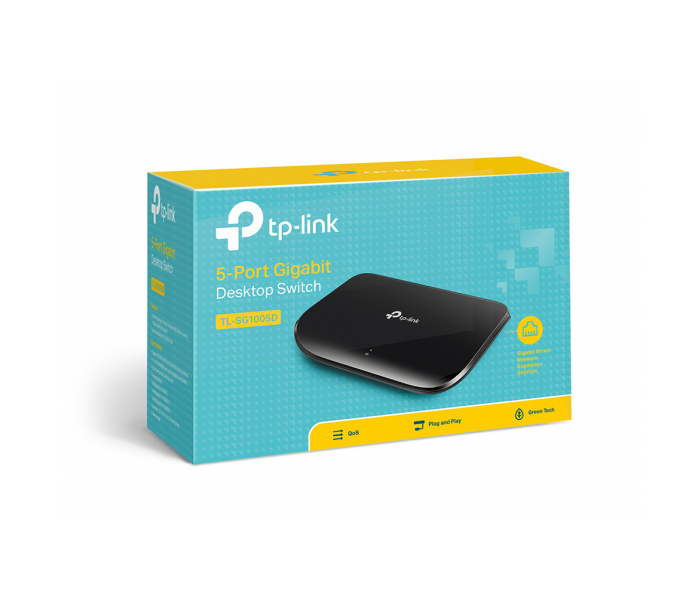TP-LINK TL-SG1005D, 5 Port, GigaBit, Yönetilemez, Masaüstü Switch