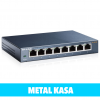 TP-LINK TL-SG108, 8 Port, GigaBit, Yönetilemez, Metal Kasa, Masaüstü Switch