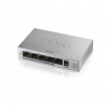 ZyXEL GS1005HP, 5 Port, GigaBit, 4 Port PoE 60W, Yönetilemez, Masaüstü Switch