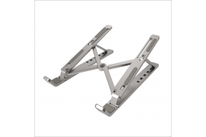 FENY EKD-NT20, 10"-18" Taşınabilir,  Katlanır, Notebook Standı, 7 Kademeli Ayarlanabilir Yükseklik, Alüminyum (Gümüş)