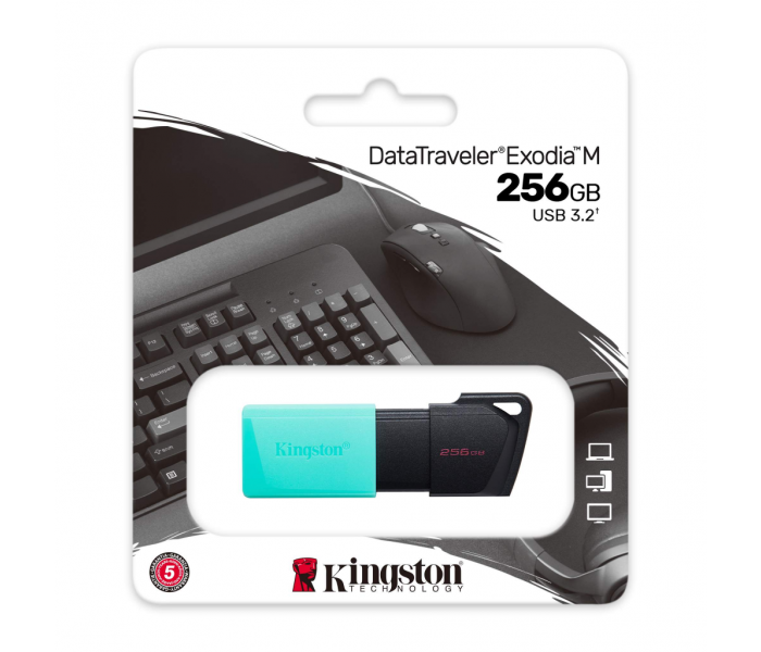 KINGSTON DTXM/256GB USB 3.2 Data Traveler Exodia M Flash Disk (Siyah-Yeşil)