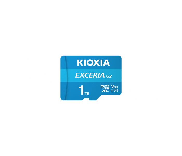 KIOXIA 1TB ExceriaG2, LMEX2L001TG2 U1 V30 4K,  CL10, 100Mb/s, MicroSD Kart Bellek (SD Adaptörlü)