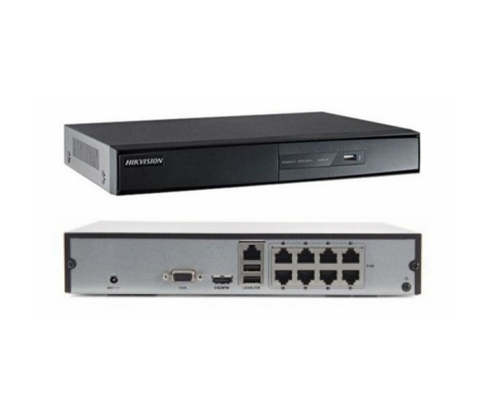 HIKVISION DS-7108NI-Q1/8P/M, 8Kanal PoE, 4Mpix, H265+, 1 HDD Desteği, 1520P Kayıt, 60Mbps Bant Genişliği, Metal Kasa, NVR