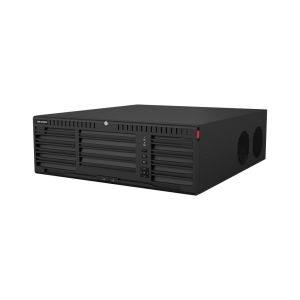 HIKVISION DS-96128NI-M16, 128Kanal, 32Mpix, H265+, 16 HDD Desteği, 4K Kayıt, 400Mbps Bant Genişliği, Metal Kasa, 2 Port GigaBit Lan, RAID 0,1,5,6,10,50,60 NVR