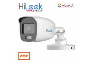 HILOOK THC-B129-LPS, 2Mpix, 2.8mm Lens, 20Mt Gece Görüşü, IP66, Color Vu, Dahili Mikrofon, Bullet Kamera