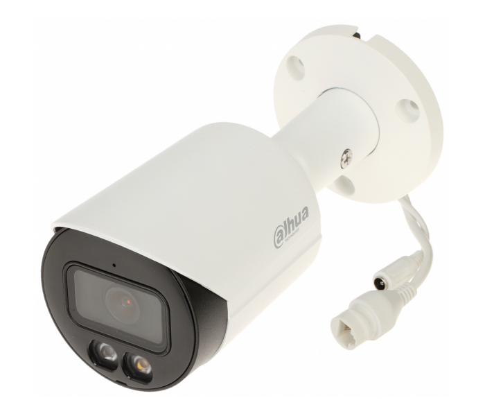 DAHUA  IPC-HFW2449S-S-IL, 4Mpix, Full Color, 3,6mm Lens, H265+, 30Mt Gece Görüşü, IP67, Dahili Mikrofon, PoE Bullet IP Kamera
