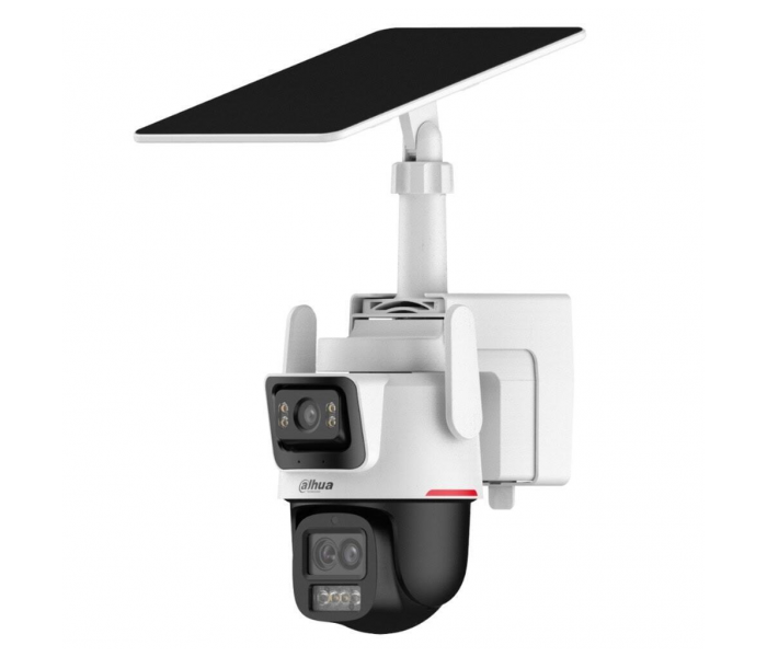 DAHUA  IPC-PTS2649C-3E3Z-4GB20, 2X 3Mpix, 2,8 Lens+3,6 Lens, WizColor, 50Mt Gece Görüşü, IP66,  Hybrid-zoom PT 4G Solar Ip Kamera