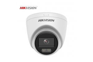 HIKVISION DS-2CD1327G0-LUF 2Mpix, 2,8mm Lens, H265+, 30Mt Gece Görüşü, Dahili Mikrofon, Color Vu Lite, Full Time Color, Dome IP Kamera