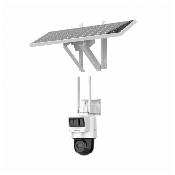 HIKVISION DS-2DE2C400IWG-K/4G/C05S10, 4Mpix,   2.8mm, 30Mt Gece Görüşü, Dahili Mikrofon, PIR+RADAR,  4G, Solar  PT IP Kamera