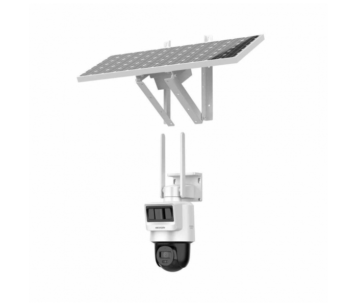 HIKVISION DS-2DE2C400IWG-K/4G/C05S10, 4Mpix,   2.8mm, 30Mt Gece Görüşü, Dahili Mikrofon, PIR+RADAR,  4G, Solar  PT IP Kamera