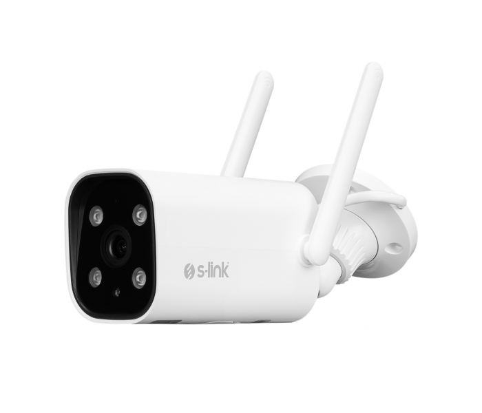 S-LINK SL-BLT01, Akıllı Güvenlik Kamerası, WiFi, 2Mpix, 3.6mm Lens, 10m. Gece Görüşü, Micro SD Kartlı, TUYA Yazılım, Büyük Kasa
