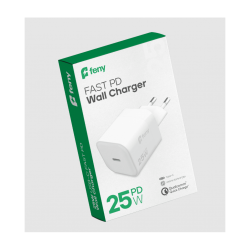 FENY FN-C25, 25W, Type-C, Akıllı Isı Kontrol Chip, Qualcomm Quick Charge 3.0, ŞARJ Adaptörü