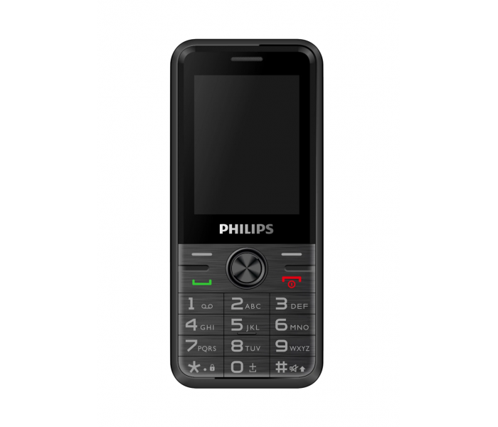 PHILIPS Xenium E6500, 128Mb, Siyah, 48Mb Ram, 2,4inc Ekran, Arka Kamera, 4G Çift Sim Desteği, FM Radyo, 1700mAh Pil, El Feneri, Türkiye KVK Garantili