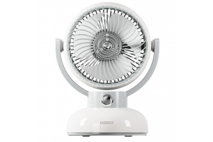 EVEREST EFN12, KREM, 3 Kademeli Hız, Masaüstü Kullanım, Taşınabilir, Dahili 1200mAh Bataryalı, USB Şarj Girişli, Vantilatör