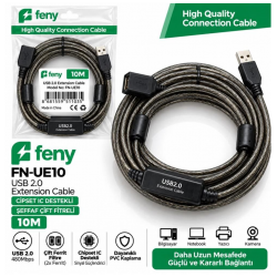 FENY FN-UE10, Güçlendirilmiş USB Uzatma Kablosu 10 Metre