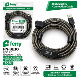 FENY FN-UE10, Güçlendirilmiş USB Uzatma Kablosu 10..