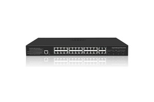 FREELINK (FRL-24MP4S1C-400) 24 PORT 10/100 /1000 POE 4x UPLINK GIGABİT+1xYÖNETİLEBİLİR 400W SWITCH 