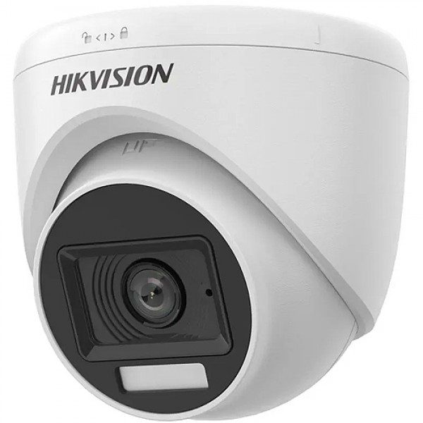 HIKVISION (DS-2CE76D0T-EXLPF) 2MP 2.8MM LENS 1080P HD-TVI SMART HYDBRID LIGH IR DOME KAMERA-20MT. 