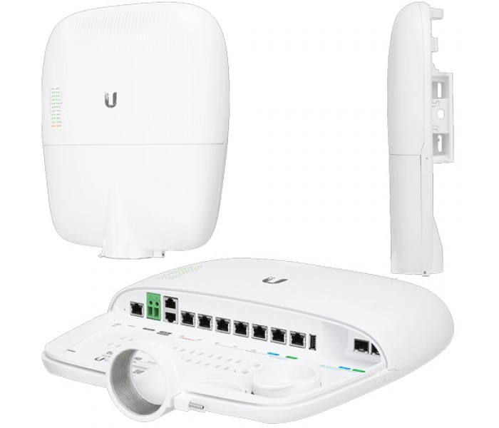UBNT (EP-R8) 8 PORT 10/100/1000 600MHZ 2xSFP POE OUTDOOR ROUTER