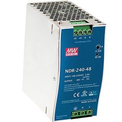 ORING (DR-240-48) DIN-RAIL POWER SUPPLY 240W 48VDC 5V 
