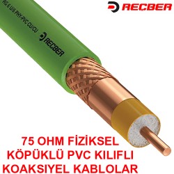 REÇBER (307062) RG11/U-6 PVC CU/CU ANTEN (KOAKSİYEL) KABLOSU (500MT.)
