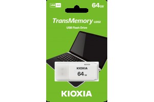 64GB USB2.0 KIOXIA BEYAZ USB BELLEK LU202W064GG4
