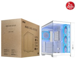 ASUS A32 PLUS M-ATX 3.2 GEN 2X1 TYPE C PORTU VE 360MM AIO CPU SOĞUTUCU & 420MM EKRAN KARTIYLA UYUMLU BEYAZ