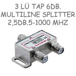 NO NAME FREELINK (E1030) 3 LÜ TAP 6DB.MULTILINE SPLITTER 2,5DB.5-1000MHZ 