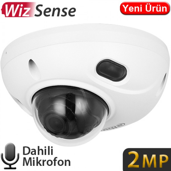 OUTLET DAHUA (IPC-HDBW3241F-AS-M) 2MP 2.8MM STARLITE IP67 IK10 METAL KASA SESLİ DOME IP KAMERA.30MT