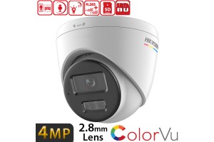 HIKVISION (DS-2CD1347G2H-LIUF) 4MP 2.8MM 3D DNR,BLC,HLC,AGC 120dB WDR,SD SES COLORVU IP DOME KAMERA