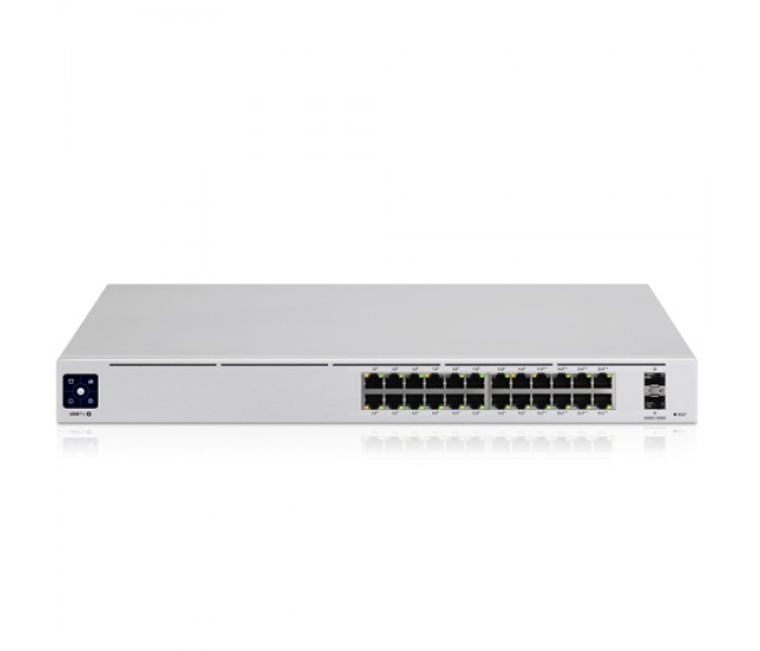 UBNT (USW-24) 24 PORT 24 PORT 10/100/1000 2X1G SFP L2 RACKMOUNT SWITCH(YÖNETİLEBİLİR) 