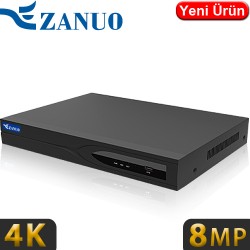 ZANUO (ZN-NVR5216S) 16 KANAL 2x14TB HDD DESTEKLİ 8MP KAMERA DESTEKLİ 4K NVR KAYIT CİHAZI