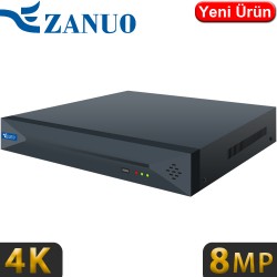 ZANUO (ZN-NVR8464E-I) 64 KANAL 4x14TB HDD DESTEKLİ 8MP KAMERA DESTEKLİ 4K NVR KAYIT CİHAZI