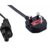 POWER KABLO İNGİLİZ (NOTEBOOK İÇİN YONCA TİP) 3*0,75mm 1,8Mt. (FreeLink)