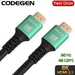 CODEGEN (CPS8K200) 20MT 8K 60HZ HDMI 2.1 ETHERNET 48 GBPS METAL BAŞLIK HDMI KABLO