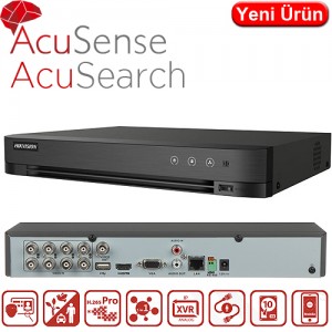 HIKVISION (DS-7208HQHI-M1/XT) 8 KANAL 1xSES 1xHDMI 2xUSB 1x10TB HD-TVI 4 CH ACUSEARCH KAYIT CİHAZI