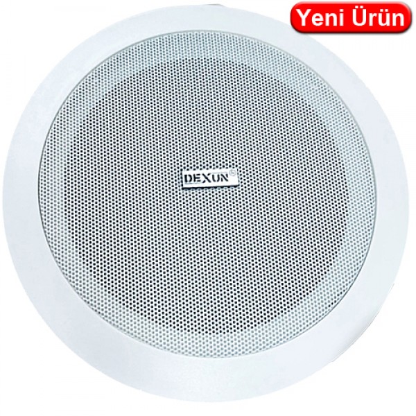 DEXUN (D-13T) 13CM ALÇIPAN TİP TRAFOLU BEYAZ TAVAN HOPARLÖRÜ