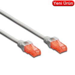 DIGITUS (DK.1617.100) 10 MT. CAT6 UTP LSZH BAKIR PATCH KABLO GRİ