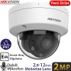 HIKVISION (DS-2CD1723G2-LIZSU) 2MP 2.8-12MM MOT. SMART HYBRID IP67 IK08 512GB IP DOME KAMERA-30MT.