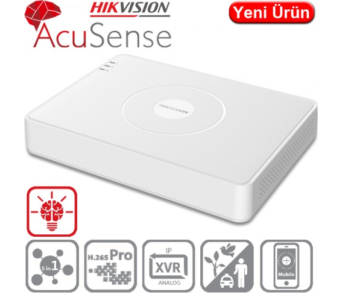 HIKVISION (IDS-7116HQHI-M1/S) 16 KANAL 1080P 1xSES 1xHDMI 2XUSB 1xSATA HD-TVI ACUSENSE KAYIT CİHAZI