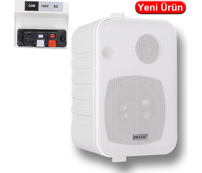DEXUN (D-414TW) 4inç 150W TRAFOLU SÜTUN HOPARLÖR (BEYAZ)