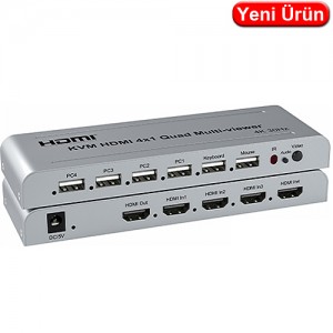 NOVACOM (NVC-HDSW4) KVM 4K 1X4 HDMI SWITCH 