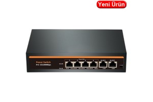 NOVACOM (NVC-INTSF0420FB2L) 24V 4+2 PORT POE 10/100 SWICH