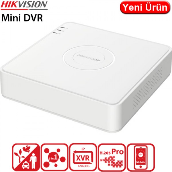 HIKVISION (DS-7104HGHI-M1) 4 KANAL 1080P 1XHDD HD-TVI KAYIT CİHAZI